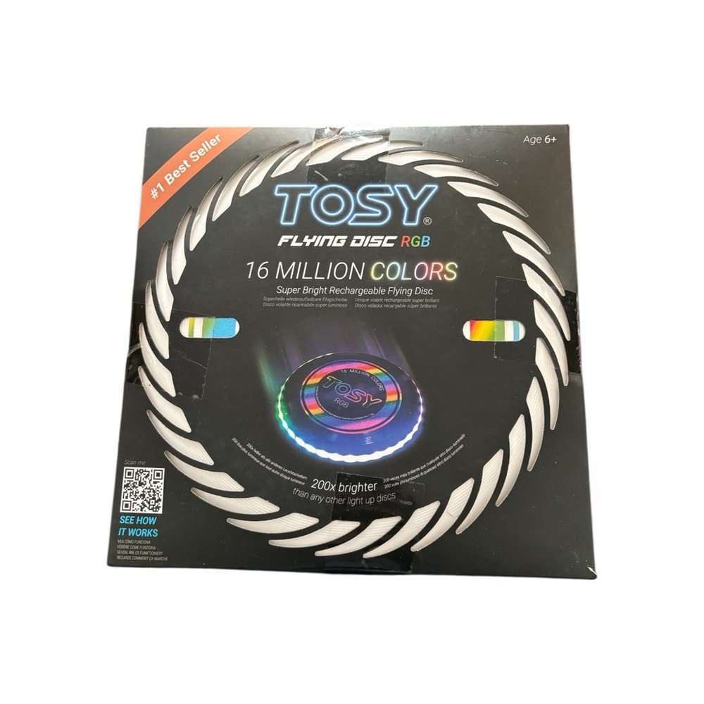 Tosy Flying Disc 16 Million Colors Super Rechargeable 200X Brighter Waterproof